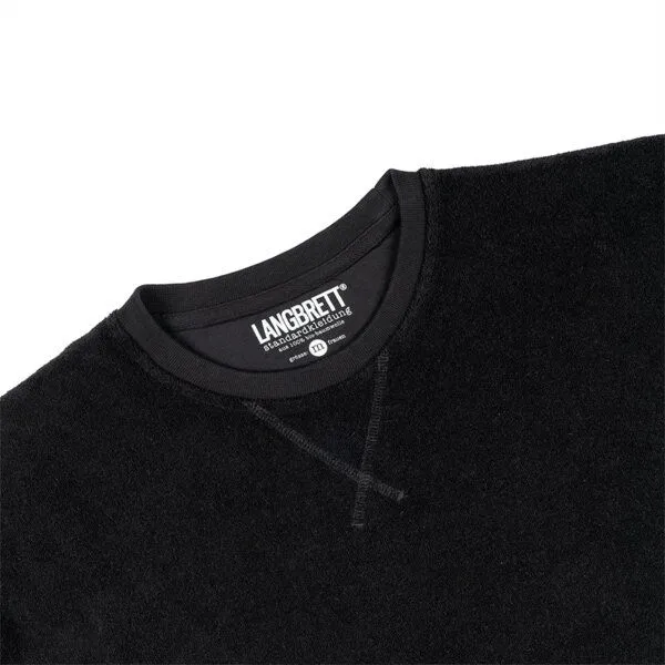 LANGBRETT LANGBRETT Frottee Sweater Frauen, Schwarz, – Produktbild 2 von 4