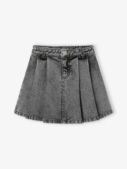 Vertbaudet Mädchen Faltenrock aus Denim er denim – Produktbild 1 von 1