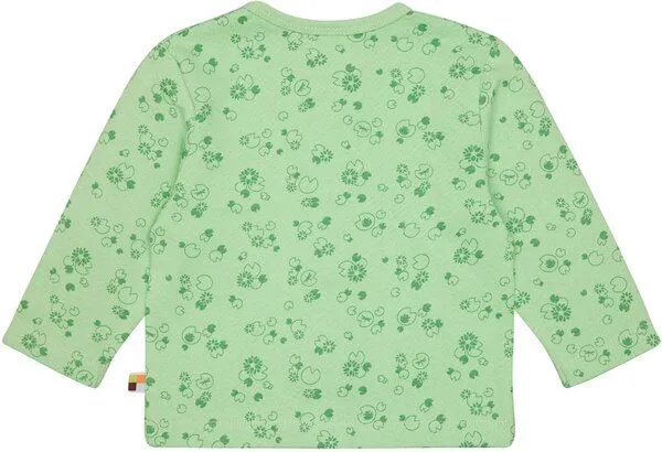 loud + proud loud + proud Babys & Kinder Jacke aus Musseline Jersey mit Druck, GOTS-zertifiziert, Opal(grün), – Produktbild 1 von 2