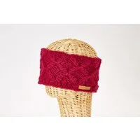 short'n'pietz short'n'pietz Schurwollstirnband mit Zopfrautenmuster, handgestrickt, Beere, – Produktbild 1 von 1