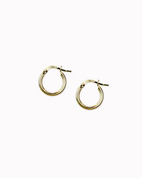 lille mus lille mus Creolen 'Basic' 925 Silber, Gold, – Produktbild 3 von 4