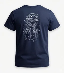 vis wear vis wear Qualle - Göttin im Ozean – Unisex Organic T-Shirt – Produktbild 1 von 1