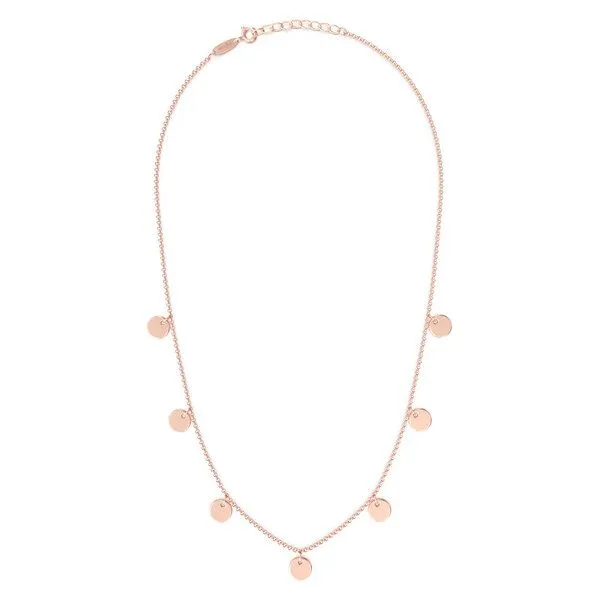 MOANINA MOANINA Kette Glow Mini Coins - 925 Silber/18k Gold Vermeil, Rose, – Produktbild 3 von 4