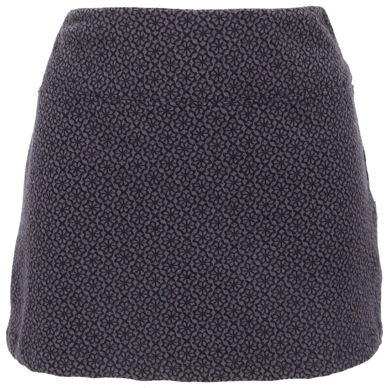 Guru-Shop Minirock Minirock aus Bio-Baumwolle, Hüftschmeichler,.. alternative Bekleidung, Grau|schwarz, – Produktbild 1 von 3