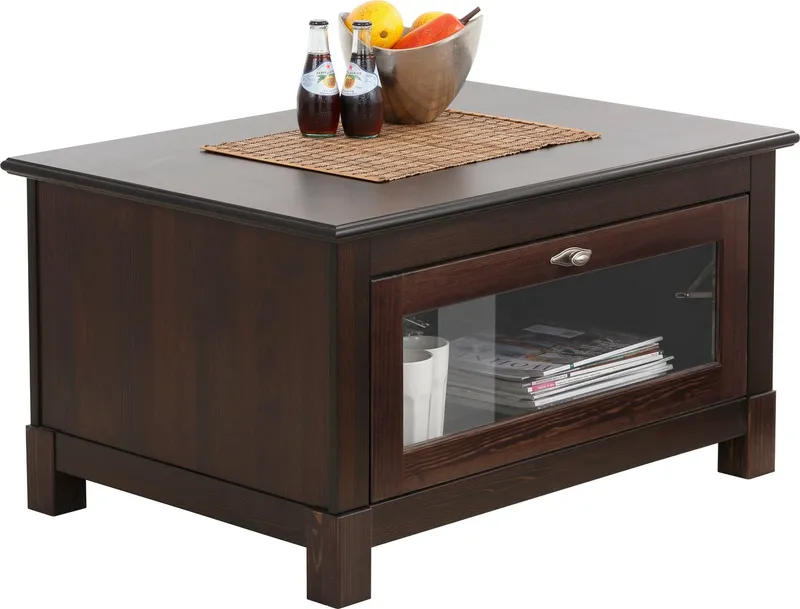 OTTO home Couchtisch Rauna, Breite 90 cm, FSC®-zertifiziertes Massivholz, Braun, – Produktbild 1 von 5