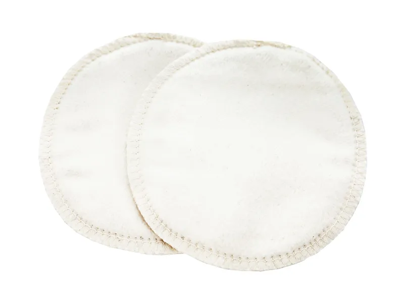 HANS NATUR Stilleinlagen Bio-Baumwolle, 3-lagig, 1 Paar Durchmesser 11 cm, Natur, – Produktbild 1 von 1