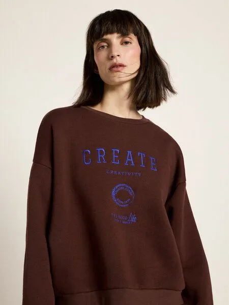 LANIUS LANIUS Statementsweatshirt, Bitter chocolate, – Produktbild 4 von 4