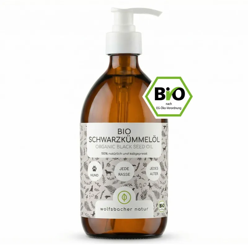 Wolfsbacher Natur Wolfsbacher Natur Bio Schwarzkümmelöl 500 ml – Produktbild 1 von 2