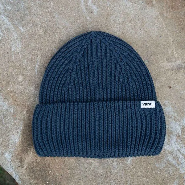 Vresh Clothing Vresh Clothing Avriel - Fisherman Beanie aus Biobaumwolle, Blueberry, – Produktbild 1 von 2