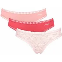 Sloggi Sloggi 3er Pack GO Crush Mini-Slip Bio-Baumwolle, Rot, – Produktbild 4 von 4