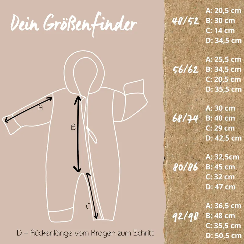 Hoppediz Hoppediz® Overall Fleece-Overall mit Umschlagbündchen, Grau, – Produktbild 2 von 2