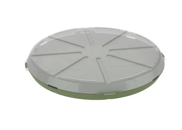 REuse REuse Pizzabox Verpackung - Essensbehälter, Grün transparent, – Produktbild 2 von 4