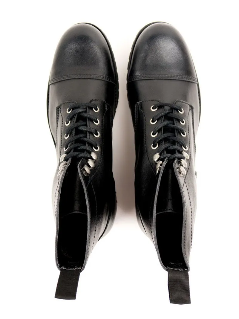 Will's Vegan Store Will's Vegan Store Damen vegan Arbeitsstiefel Schwarz, Schwarz, – Produktbild 2 von 2