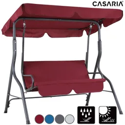 Casaria® Casaria Casaria Hollywoodschaukel  B10114 168 x 152 x 107cm hellgrau – Produktbild 1 von 1