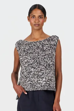 KOMODO KOMODO Damen vegan Weste Kala Schwarz & Weiß – Produktbild 1 von 1