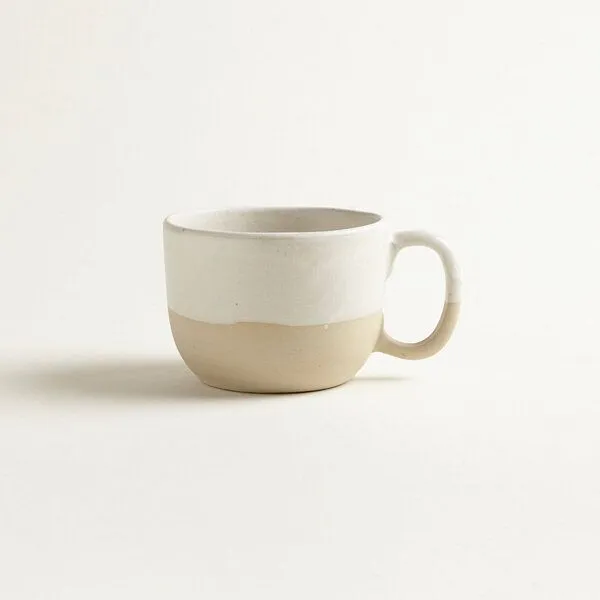 onomao onomao Große Tasse - Traditionell, Naturweiß dipped, – Produktbild 1 von 4