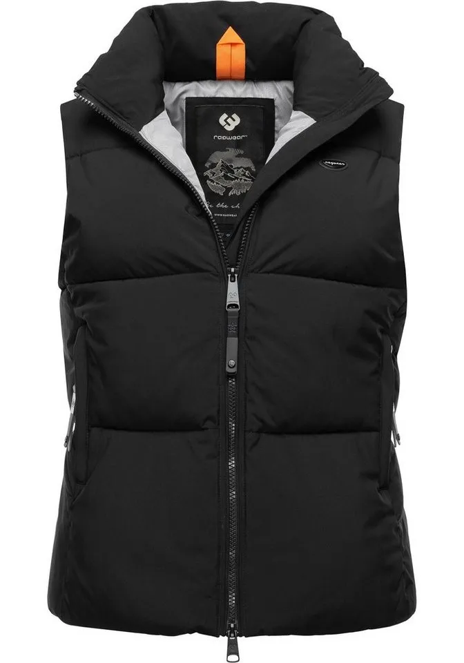 ragwear ragwear Steppweste Ailish Wasserdichte Damen Weste ideal für die Übergangszeit, Schwarz, – Produktbild 2 von 4