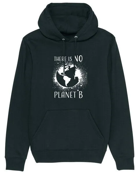Human Family Human Family Bio Unisex Hoodie - "Charmer - NO Planet B" in verschiedenen Farben, Schwarz, – Produktbild 1 von 4