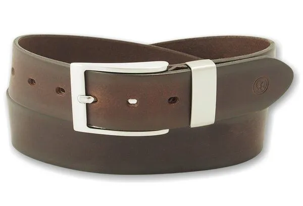 Greenbelts Greenbelts Herren Ledergürtel SILVIO, Brown, – Produktbild 2 von 4