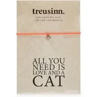 Treusinn Treusinn Armband BUDDY All you need...CAT / Herz-Anhänger – Produktbild 1 von 1
