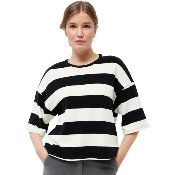 Givn Berlin Givn Berlin Sweatshirt Selma, Off white / black stripes, – Produktbild 1 von 4
