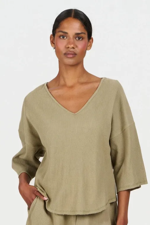 KOMODO KOMODO Damen vegan T-Shirt Ida Salbei Grün, Hellgrün, – Produktbild 2 von 2