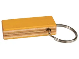 Schlüsselanhänger aus recycelten Skateboards 45 x 20 mm – Produktbild 1 von 1