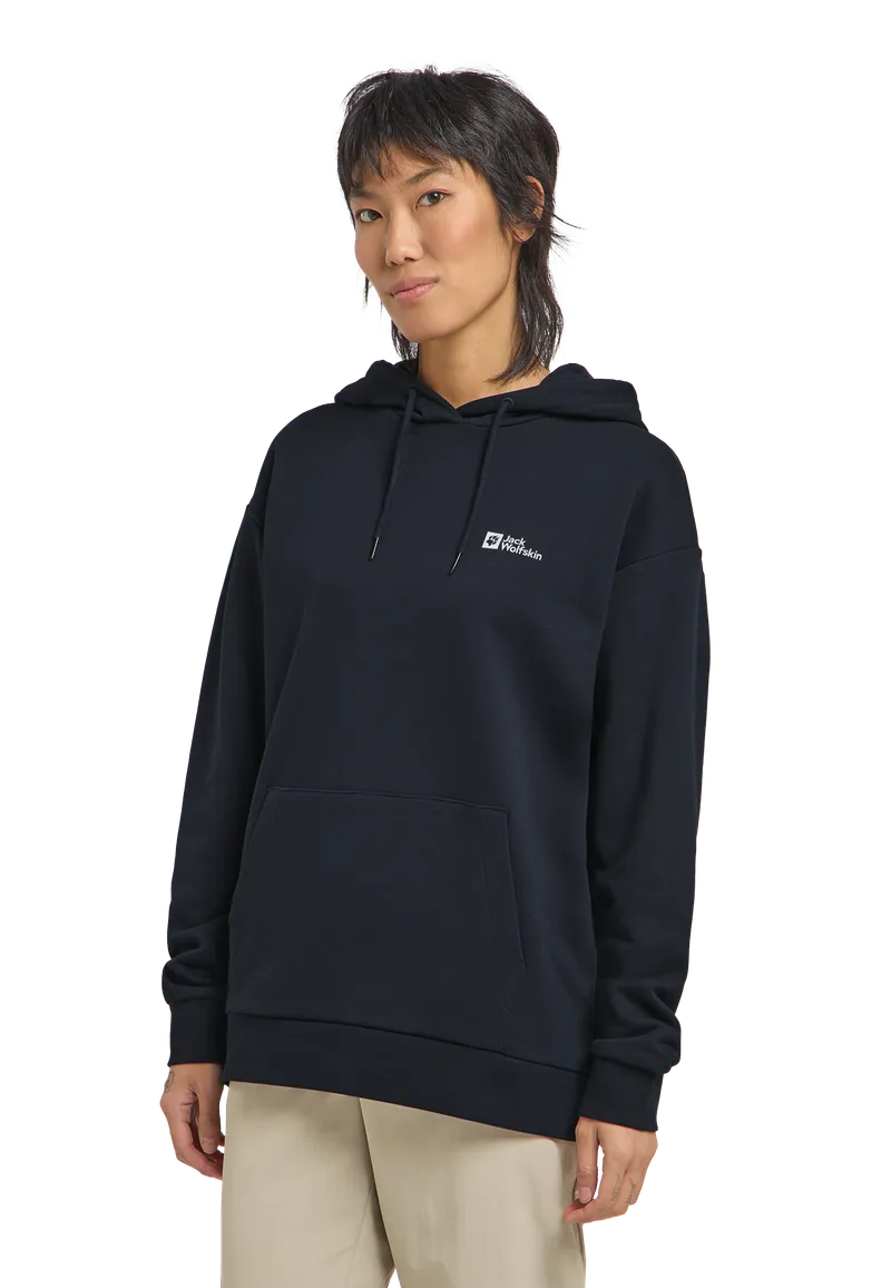 Jack Wolfskin Jack Wolfskin Essential Hoodie Women Hoodie aus Bio-Baumwolle Damen S blue, Dark navy, – Produktbild 1 von 2
