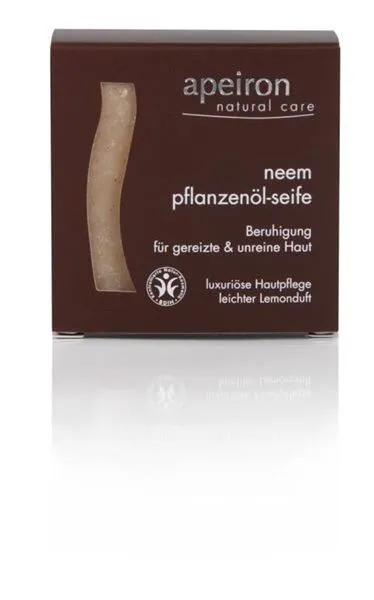 Apeiron Apeiron Pflanzenöl Seife Neem – Produktbild 2 von 2