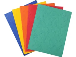 50 Exacompta Sammelmappen, Colorspan-Karton, 390 g/m², DIN A4, 3 Klappen, sortiert – Produktbild 1 von 1