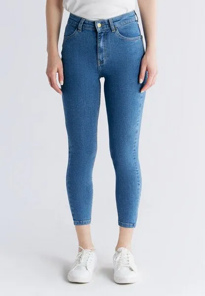Evermind Evermind W's Skinny Fit-WS1014, Day sky blue, – Produktbild 2 von 3