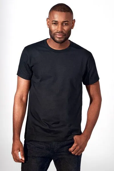 Bread & Boxers Bread & Boxers Herren T-Shirt mit Rundhalsausschnitt "MAN - CREW NECK REGULAR" - 100% Biobaumwolle - GOTS, Black (schwarz), – Produktbild 1 von 4