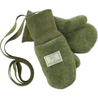 Pickapooh Pickapooh Baby und Kinder Fäustlinge Bio-Schurwolle Fleece moos Gr. 2 (bis 2 Jahre) – Produktbild 1 von 1