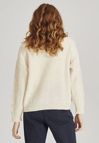 Givn Berlin Givn Berlin Strickpullover ODESSA aus Bio-Wolle, Natur, – Produktbild 3 von 4