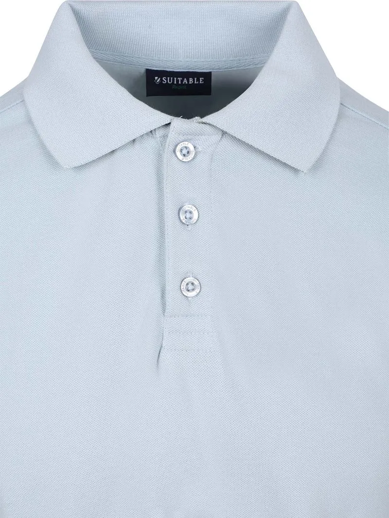 Suitable Suitable Respect Poloshirt Tiger Hellblau - Größe S, Hellblau, – Produktbild 4 von 5