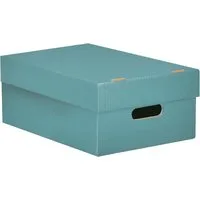 Aufbewahrungsbox "Color" aus Recyclingkarton, mittel 26 x 41 x 15,2 cm, mint – Produktbild 1 von 1