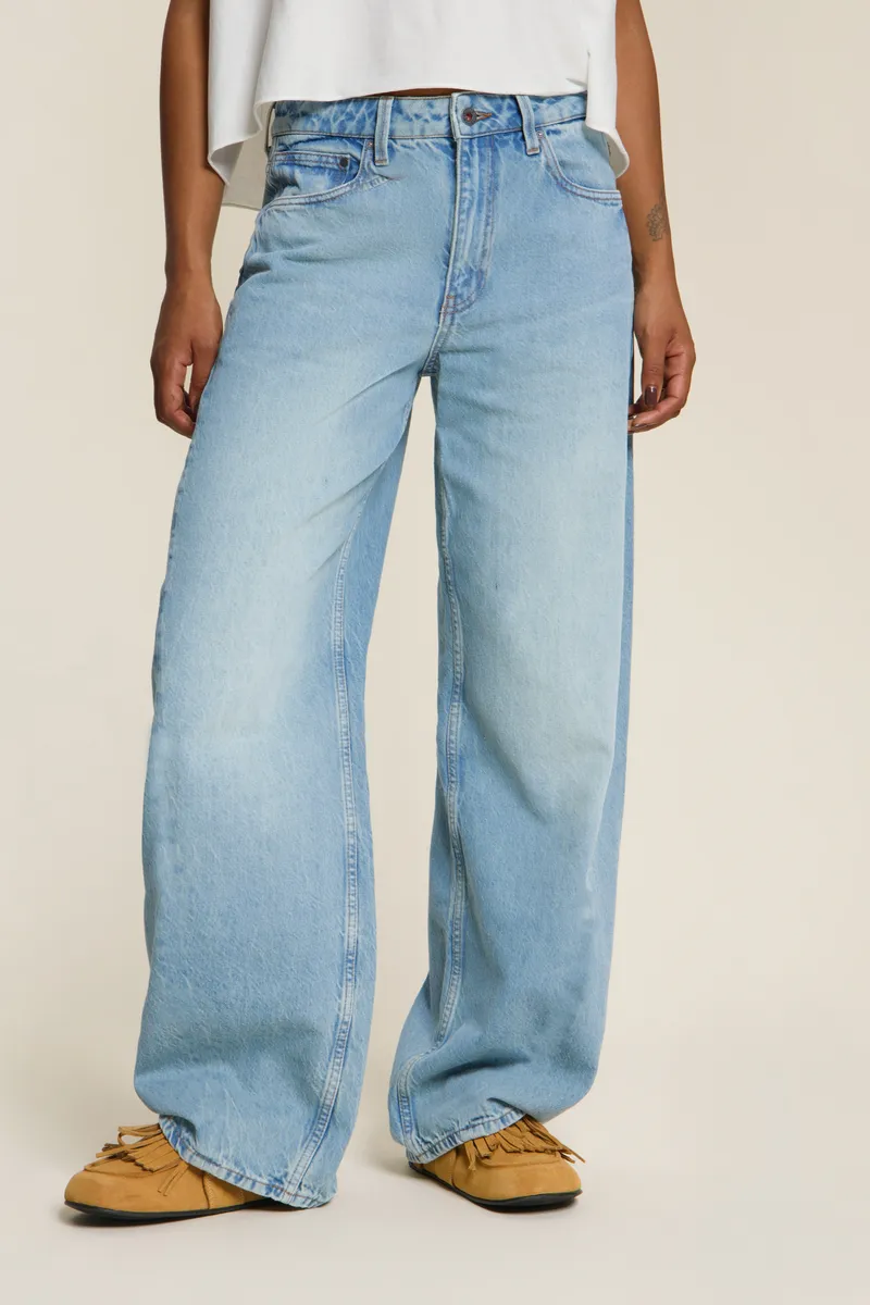 Kuyichi Kuyichi Damen vegan Jeans Lucy Loose Revintaged Blau, Blau, – Produktbild 2 von 2
