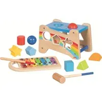Goki goki Hammerbank mit Xylophon und Sortierfunktion 21,5x13,8x13,8 cm – Produktbild 1 von 1