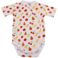 El Puente El Puente Babybody "Funny Fruits", Größe 74/80 | Fair Trade & Handmade aus Ägypten | Bio-zertifiziert – Produktbild 1 von 1