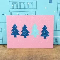 Bow & Hummingbird Bow & Hummingbird Postkarte 1,2,3,4 Trees – Produktbild 1 von 1