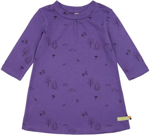 loud + proud loud + proud Baby & Kinder Kleid Strukturstrick, GOTS-zertifiziert, Violet(lila), – Produktbild 1 von 1
