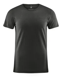 HempAge Hempage Herren vegan T-Shirt Slim Fit Schwarz – Produktbild 1 von 1