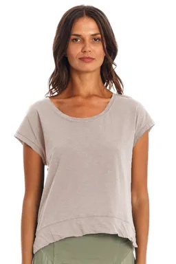 RAVENS VIEW IBIZA RAVENS VIEW IBIZA Damen vegan T-Shirt Ivy Stone Grey – Produktbild 1 von 1