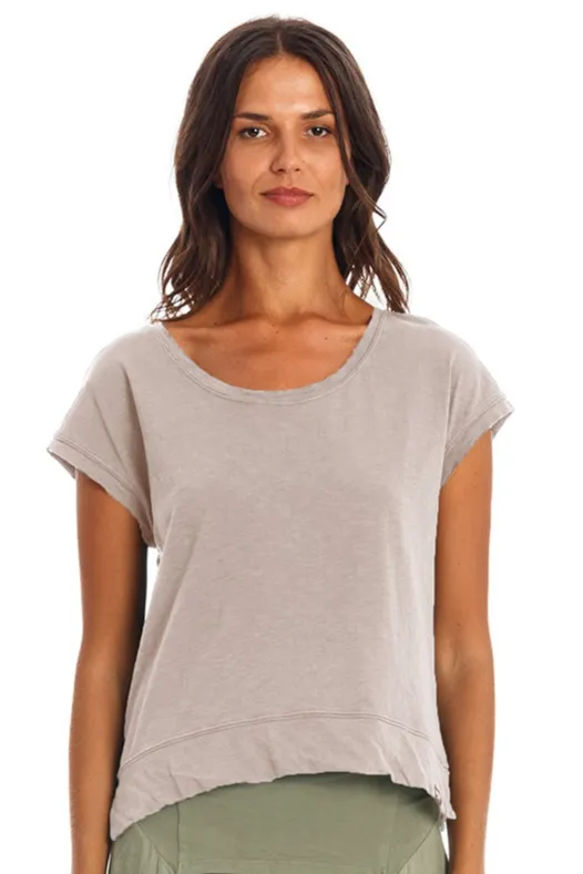 RAVENS VIEW IBIZA RAVENS VIEW IBIZA Damen vegan T-Shirt Ivy Stone Grey, Beige, – Produktbild 1 von 1