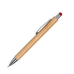 LANCE LANCE® Bambus-Touch-Kugelschreiber Sapporo, Rot, – Produktbild 1 von 1