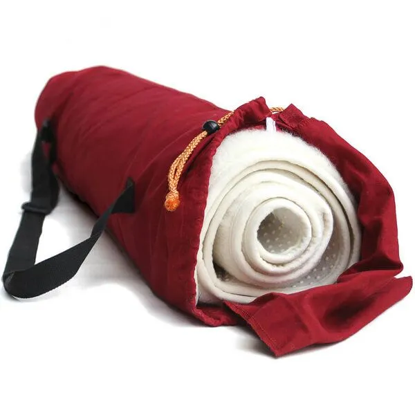 Lotus Design® Yogatasche SCHURWOLLMATTE Lotus Design®, Weinrot, – Produktbild 3 von 3