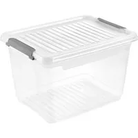 Keeeper keeeper Clip-Aufbewahrungsbox "Leonie" 37,5 x 28,5 x 23,5 cm, 16,6 l, natural transparent – Produktbild 1 von 1