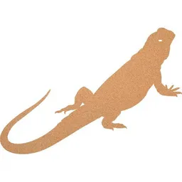 Kork-Deko Kork-Deko Leguan-Silhouette als Pinnwand aus Kork XXL ca. 80x50 cm – Produktbild 1 von 1