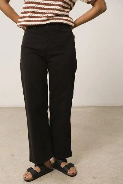 TIRALAHILACHA TIRALAHILACHA Hani Recycled Cotton Sailor Pants, Schwarz, – Produktbild 1 von 4