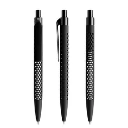 prodir prodir® Druckkugelschreiber QS40 Soft Touch PRP Push, blaue Mine, schwarz – Produktbild 1 von 1